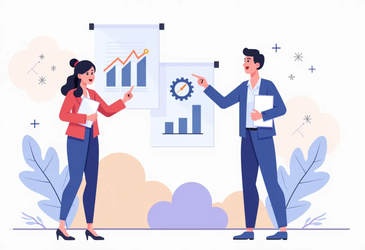 Illustration representing organized recruiter operations